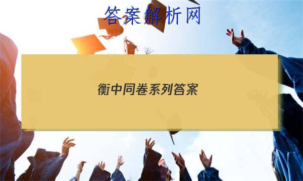 「2023衡中 同卷 系列 答案」