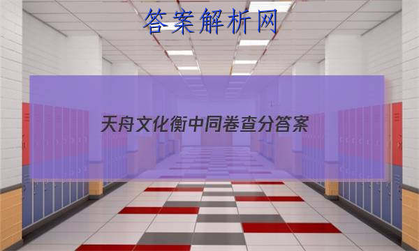 「2023天舟文化衡中同卷查分 答案」衡中同卷周测卷答案网站