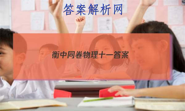 「2023衡中同卷物理十一 答案」衡中同卷新高考版物理答案