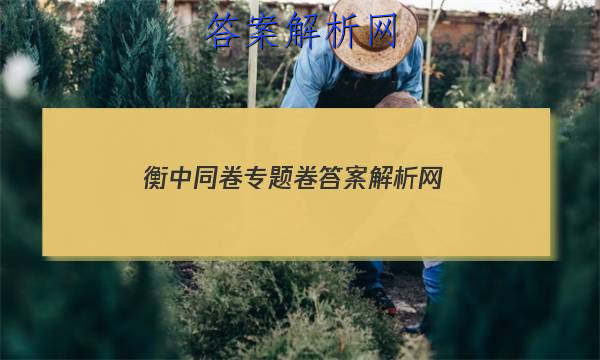 「2023衡中同卷专题卷答案解析网 」衡中同卷周测卷答案网站