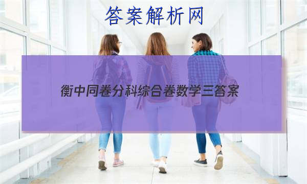 「2023衡中同卷分科综合卷数学三 答案」衡中同卷理科综合三