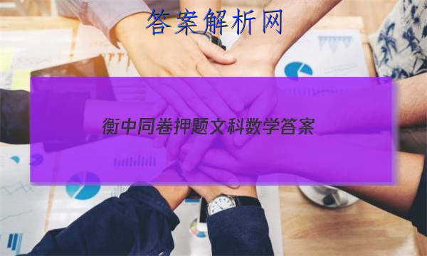 「2023衡中同卷押题文科数学 答案」衡中同卷调研卷文科数学答案