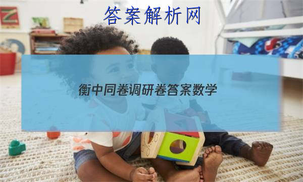 「2023衡中同卷调研卷答案数学 」衡中同卷调研卷新高考
