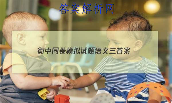 「2023衡中同卷模拟试题语文三 答案」衡中同卷语文答案周测卷四
