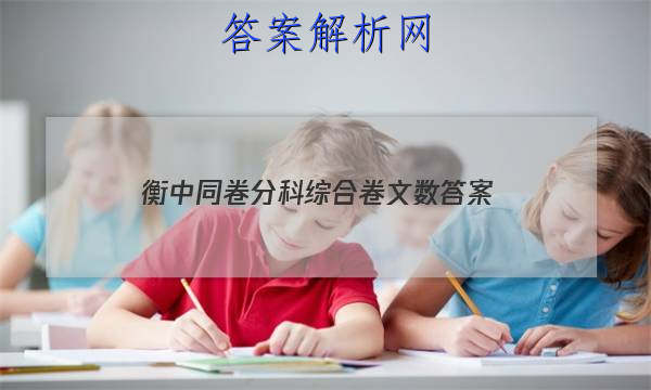 「2023衡中同卷分科综合卷文数
答案」衡中同卷文科综合一