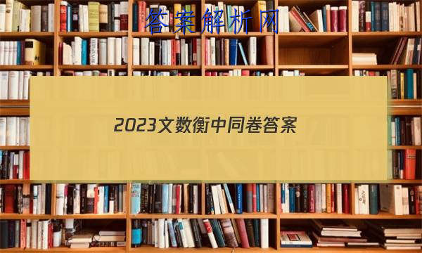 「2023文数衡中同卷答案
」20232023衡中同卷