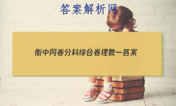 「2023衡中同卷分科综合卷理数一 答案」衡中同卷分科综合卷全国二卷