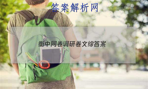 「2023衡中同卷调研卷文综 答案」衡中同卷调研卷文科数学