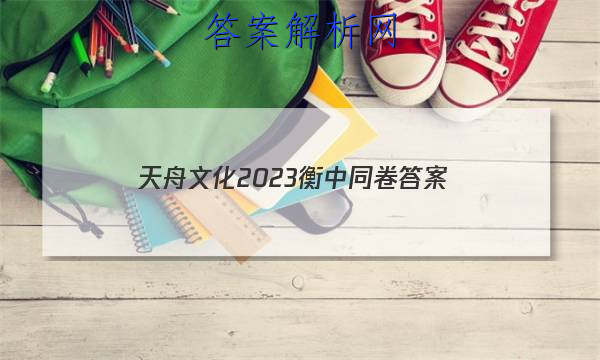 「天舟文化2023衡中同卷 答案」天舟益考衡中同卷答案2023历史