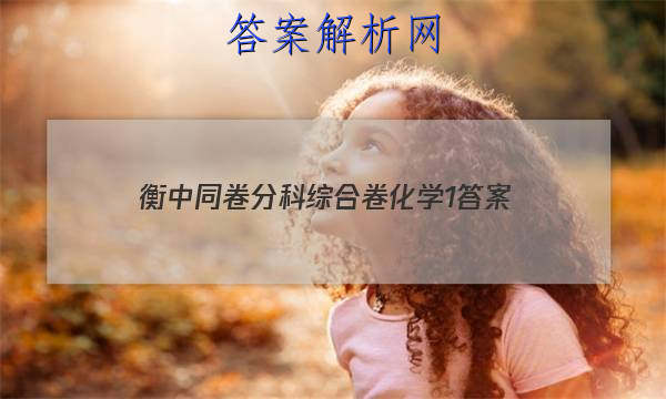 「2023衡中同卷分科综合卷化学1
答案」高三化学衡中同卷答案