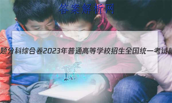 衡水金卷先享题分科综合卷2023年普通高等学校招生全国统一考试模拟试题政治（三）
答案