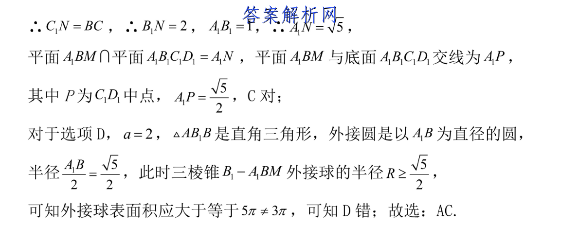 2023年卷行天下·月考卷 23新教材·yk·生物学 R 必修1 Qga·y 生物学一1答案 答案城 9159