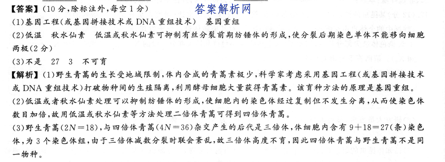 衡水金卷先享题 2023届调研卷 语文(新高考)(三)3试题答案 职业教育 第3张
