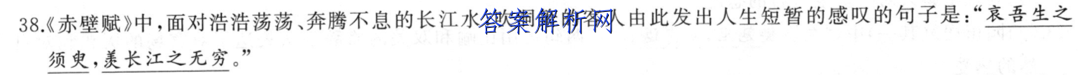 2023届九师联盟高三新高考摸底联考新教材(1月)文理 数学答案 职业教育 第3张