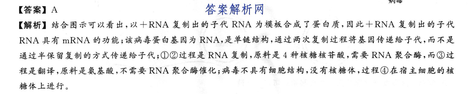 衡水金卷先享题 2023届调研卷 生物(湖北专版)(三)3答案 职业教育 第3张