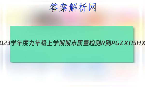 ɽʡ2022~2023ѧȾ꼶ѧĩ R-PGZX N SHXӢͼƬ